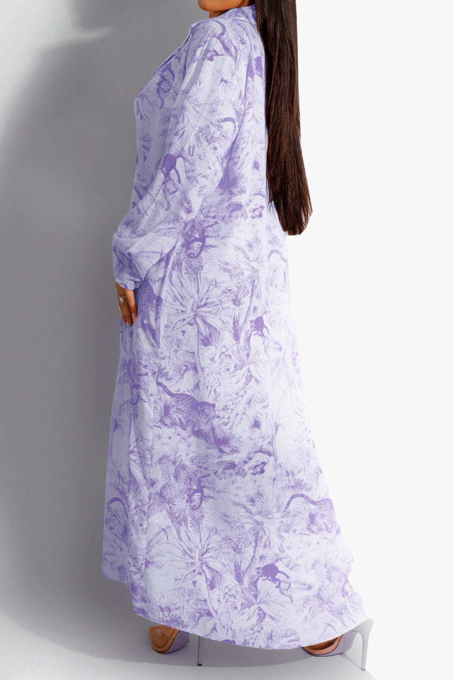 Spring Print Maxi Dress