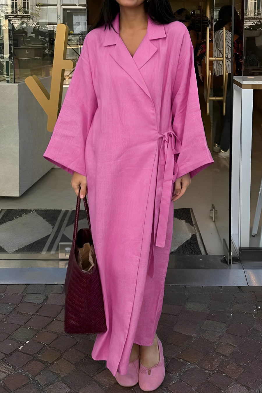 Casual Pink Maxi Dress