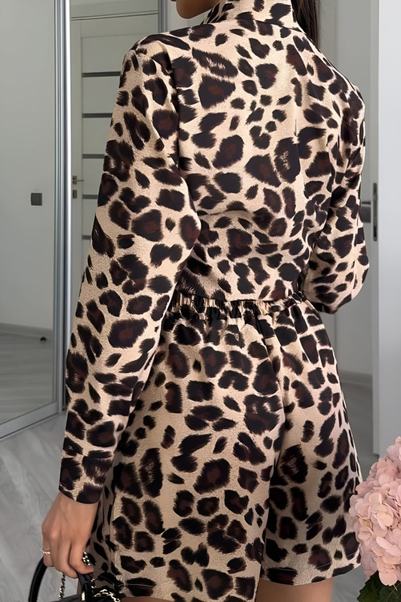 Animal Print Short Set
