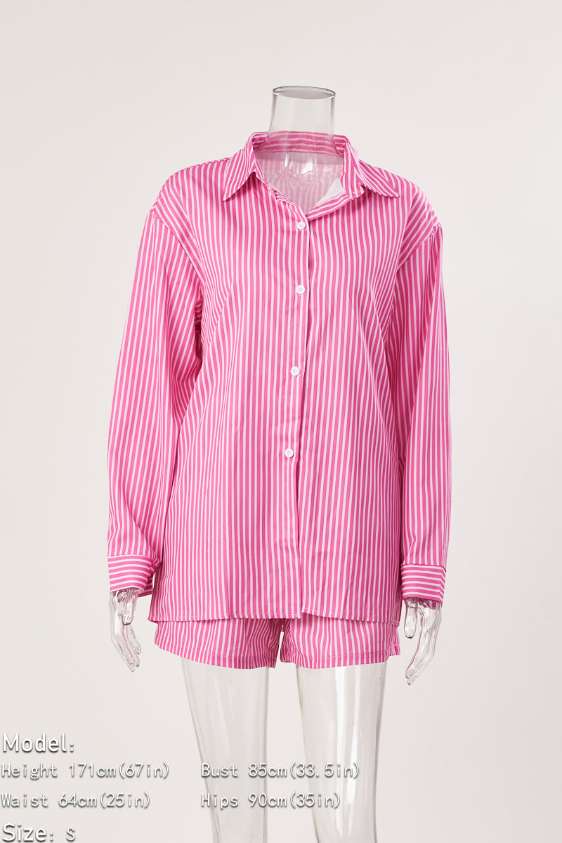 Striped Short Set