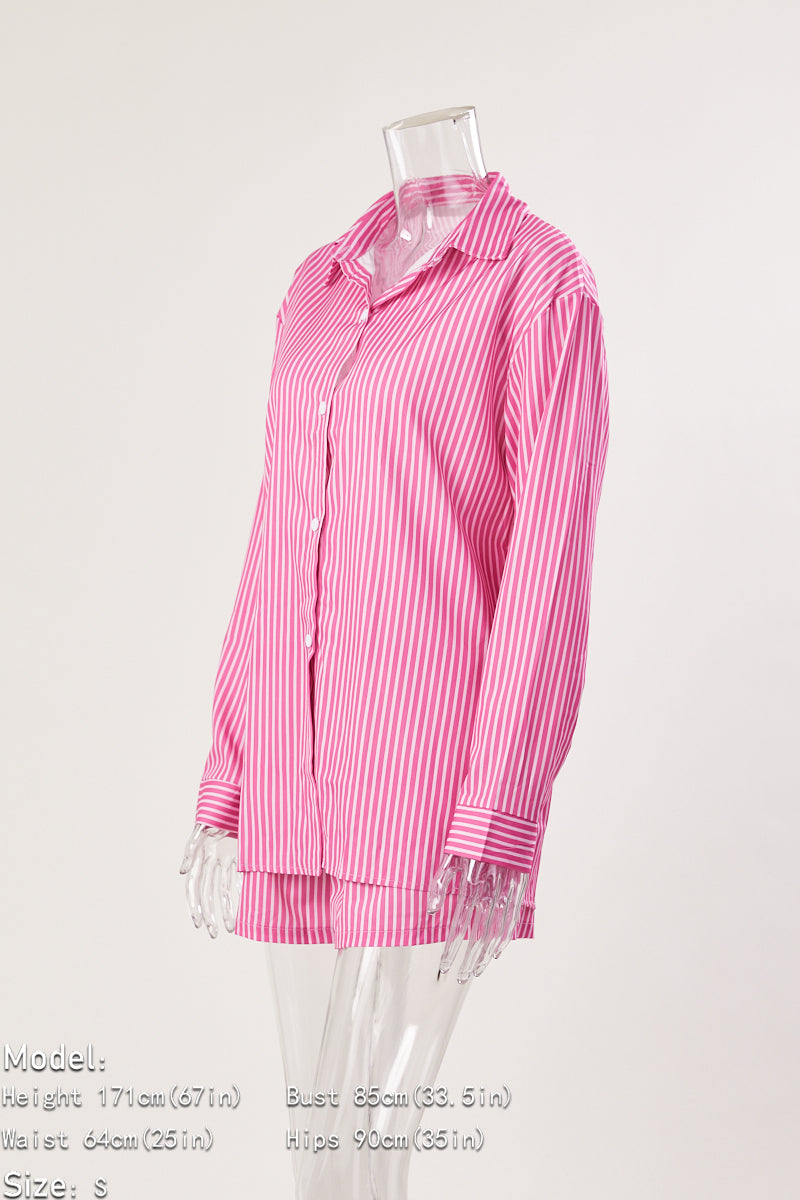 Striped Short Set