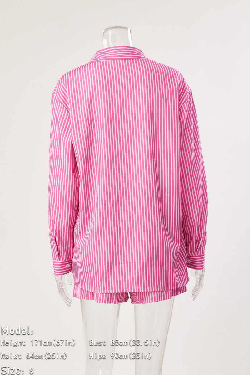 Striped Short Set