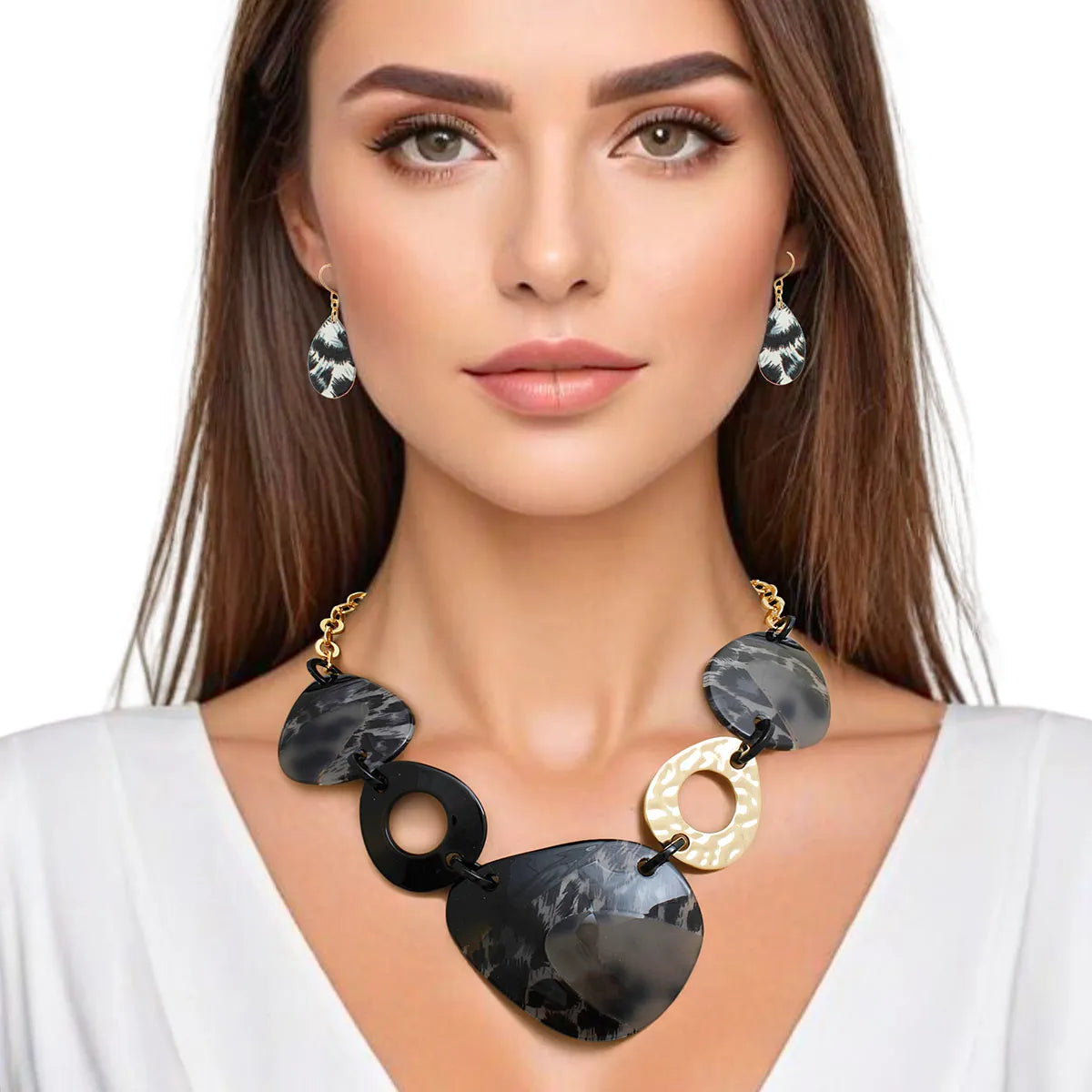 Leopard Black Marbled Set