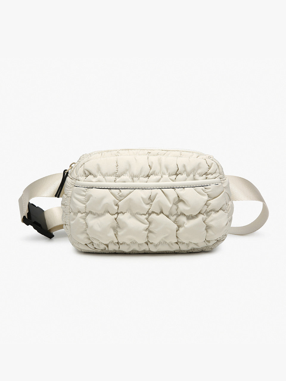 Quilted Puffy Belt Bag w/strap