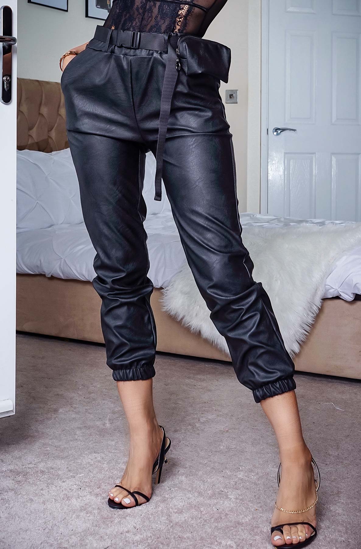 PS Faux Leather Trouser Pants