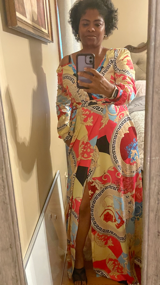 Maxi Print Dress