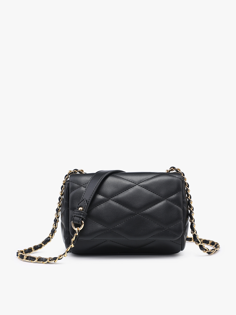 Quilted Crossbody with Chain Strap