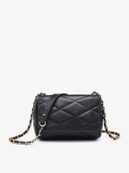Quilted Crossbody with Chain Strap