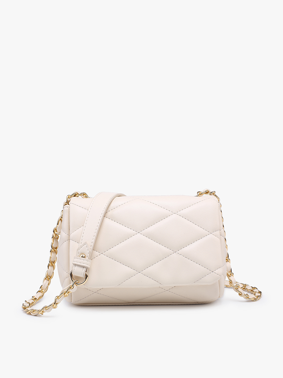 Quilted Crossbody with Chain Strap