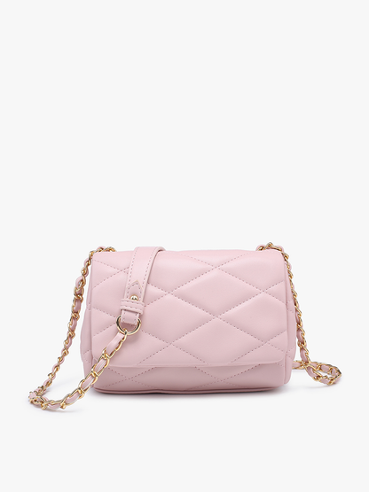 Quilted Crossbody with Chain Strap
