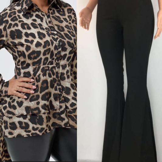 Plus Size Blouse & Pants