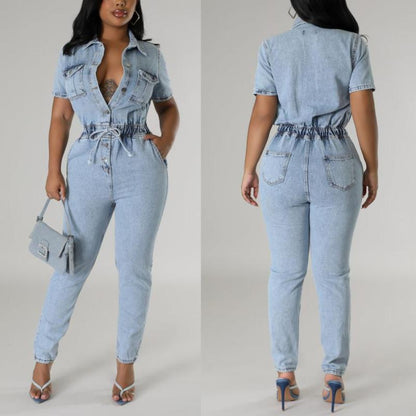 Denim Summer Jumpsuit
