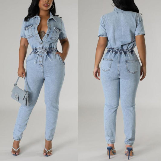 Denim Summer Jumpsuit