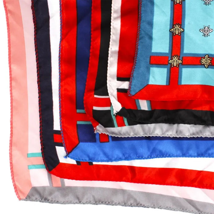 Bee Print Silky Scarves