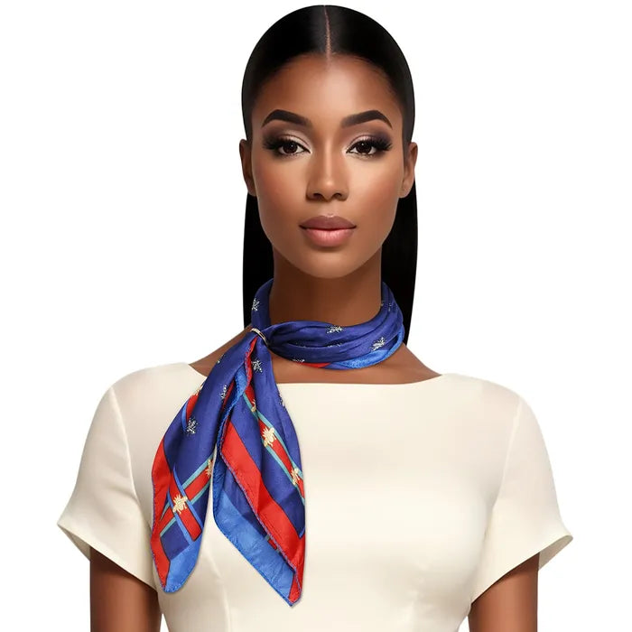 Bee Print Silky Scarves