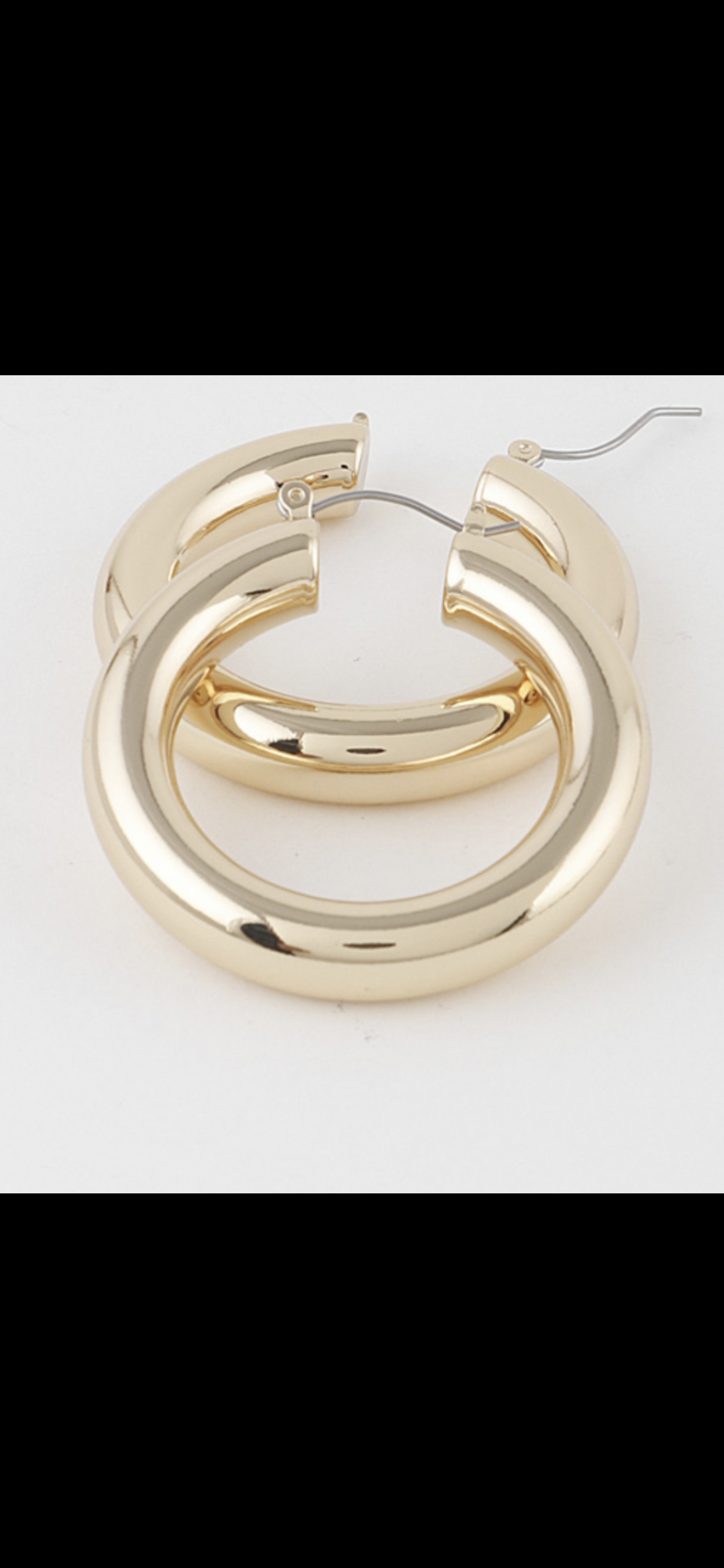 Thick Hoop Earrings