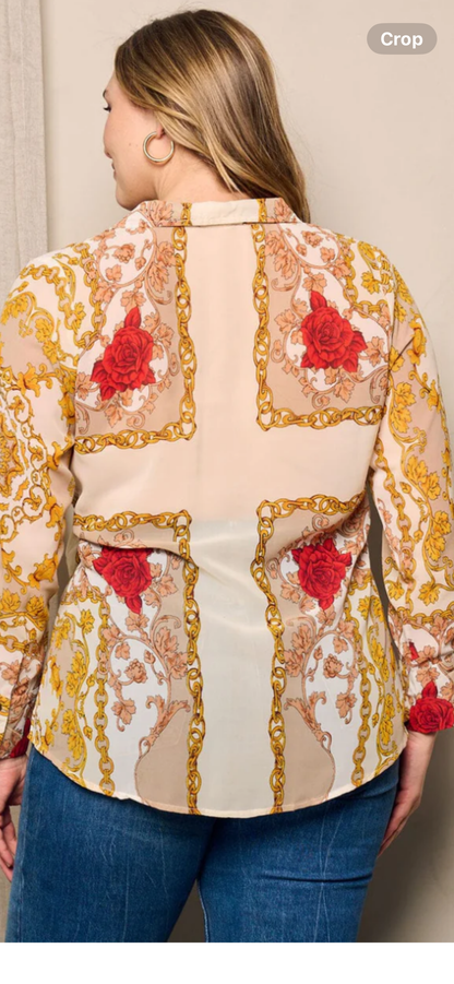 PS Sheer Floral Blouse