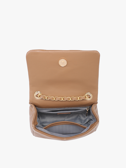 Quilted Crossbody with Chain Strap