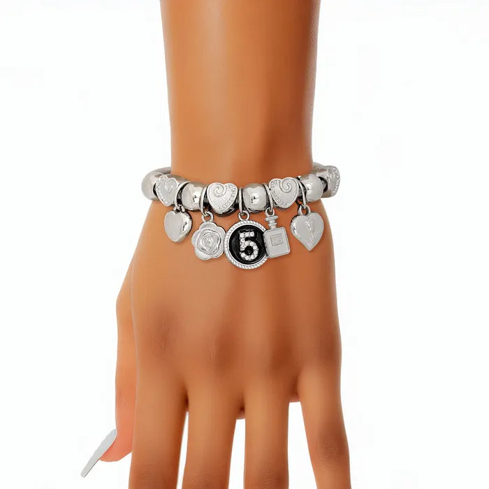 Number 5 Fashion Coil Bracelets