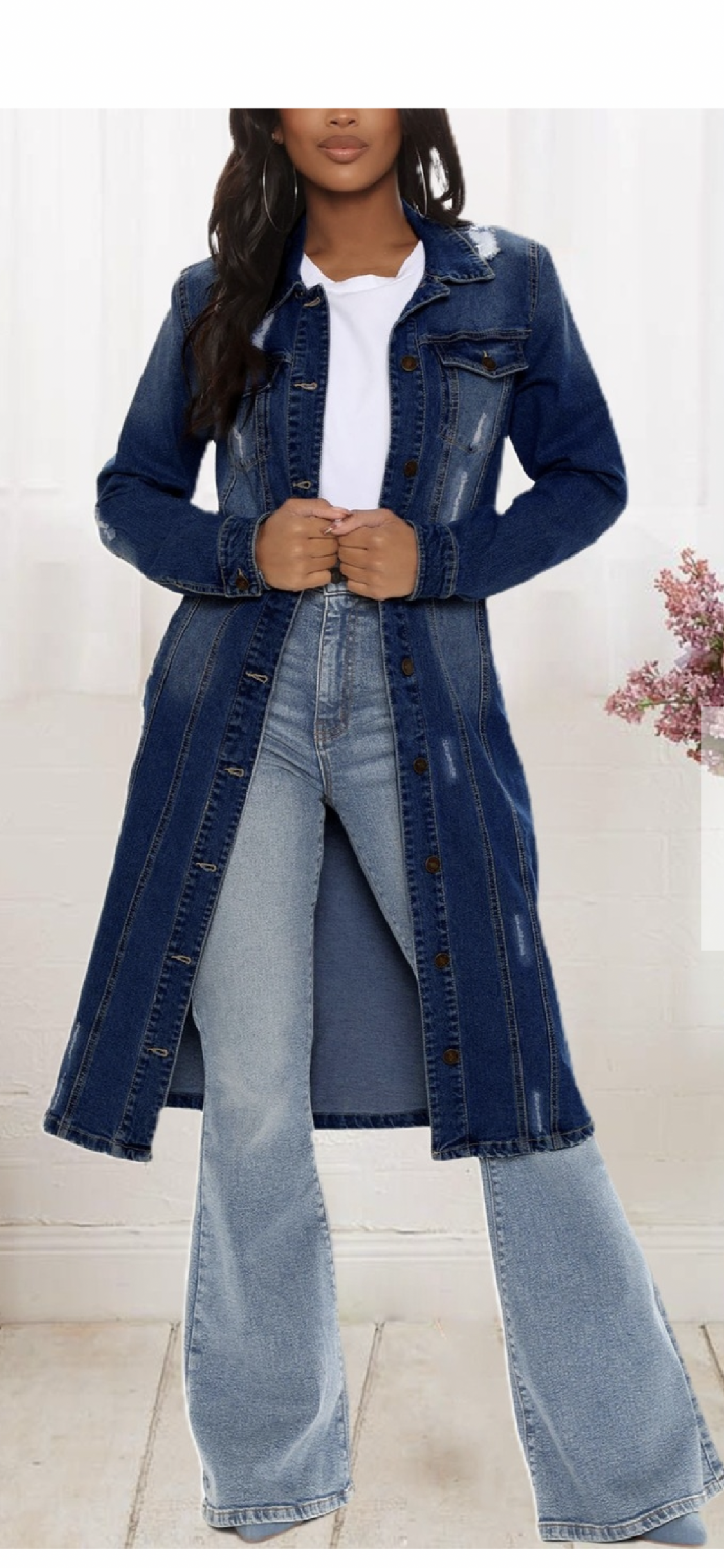 Women Blue Jean Dress/Jacket