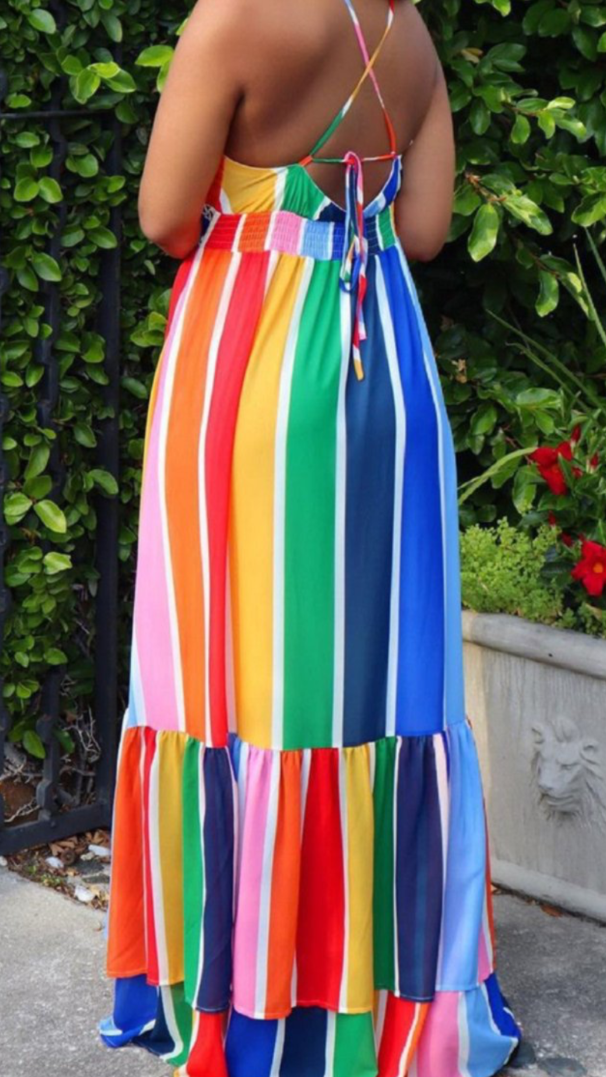 Rainbow of Many Colors Maxi Dress