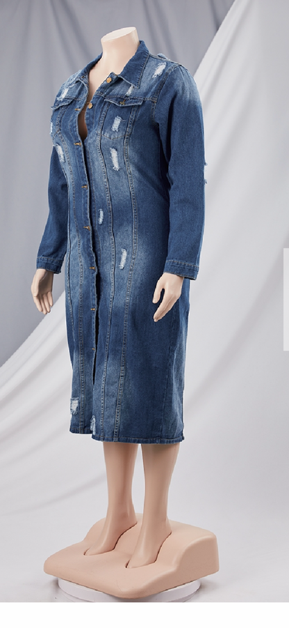 Women Blue Jean Dress/Jacket