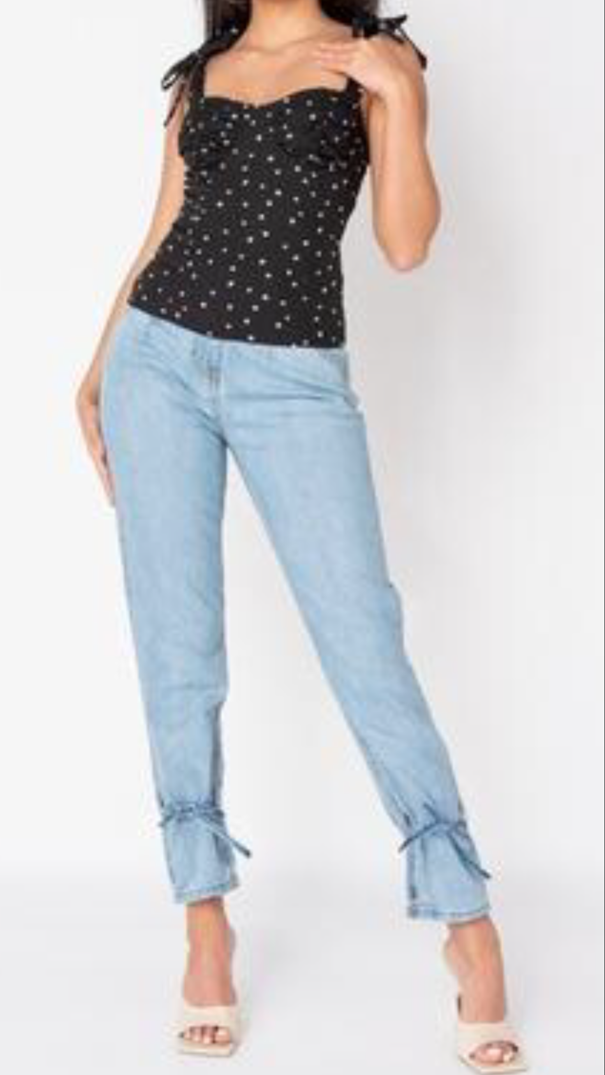 PS Bottom Tie Up Jeans