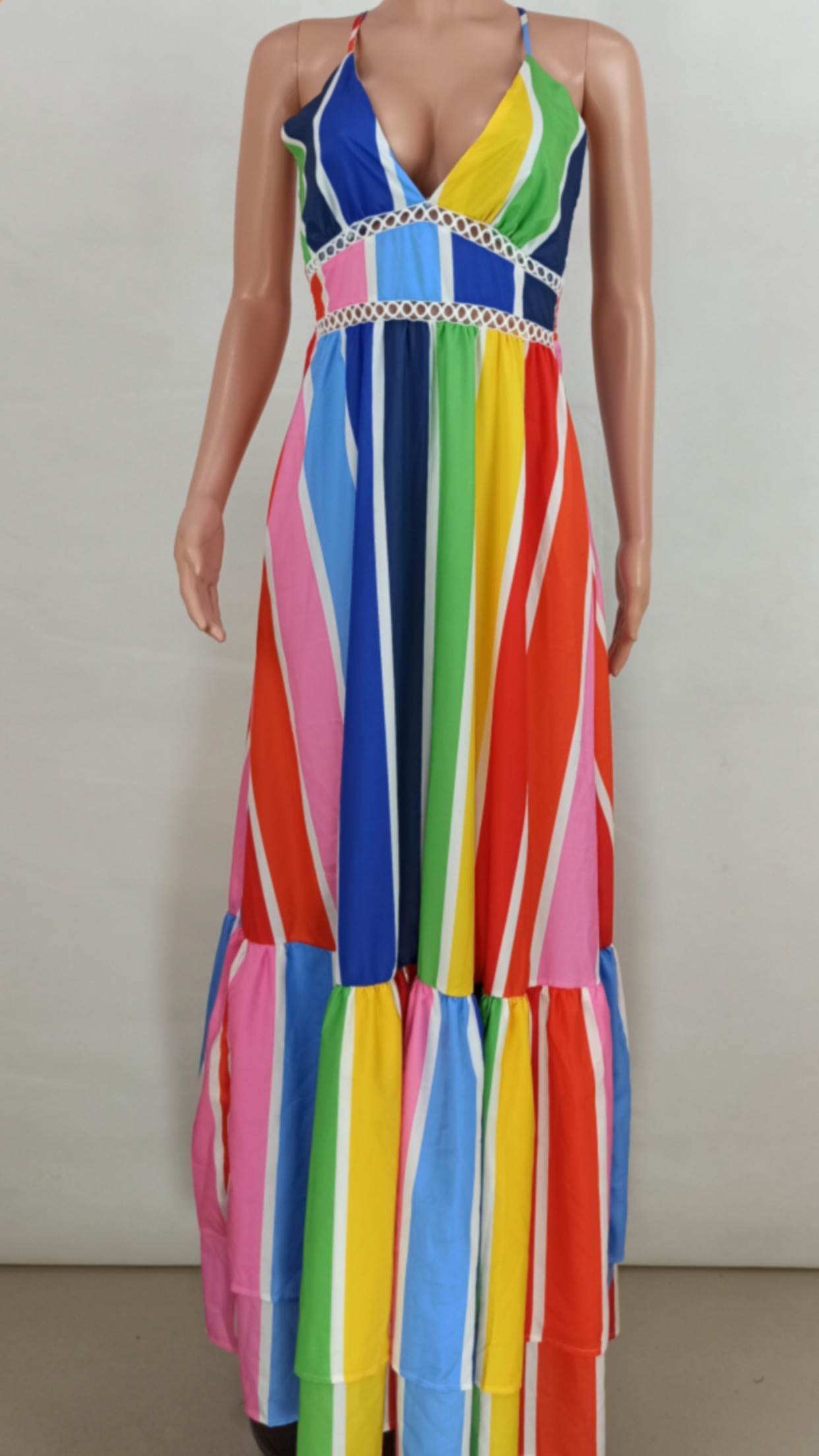 Rainbow of Many Colors Maxi Dress