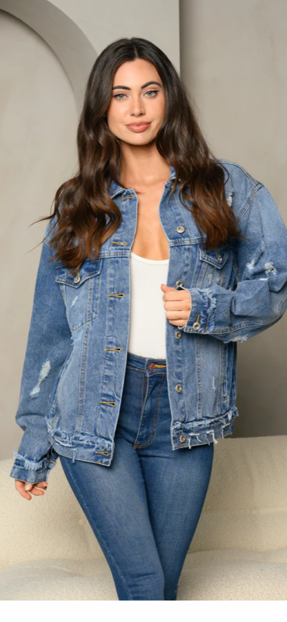 PS Distressed Denim Jacket