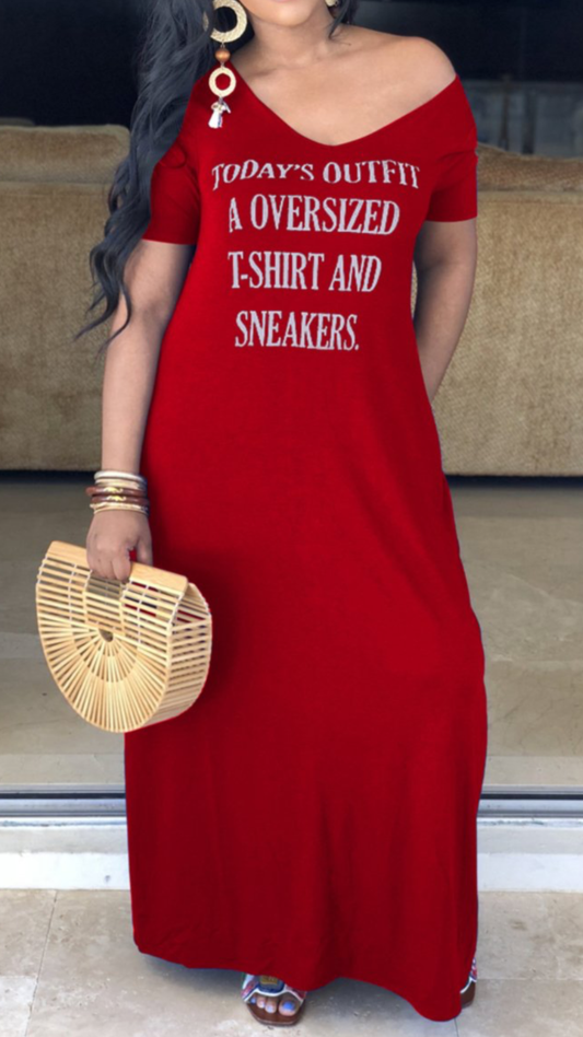 Casual T- Shirt Dress